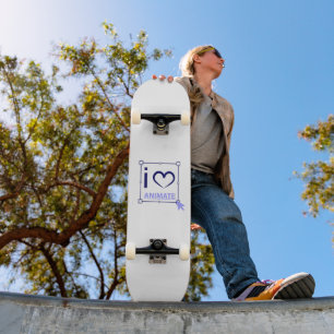 I Love Animate Skateboard
