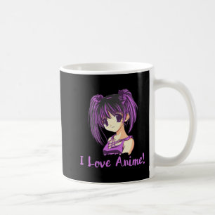 I Love Anime! Anime Girl otaku Manga Coffee Mug