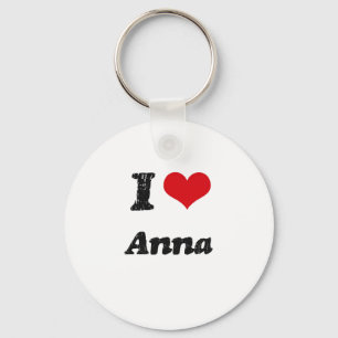 I Love Anna Key Ring