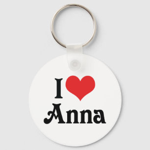 I Love Anna Key Ring