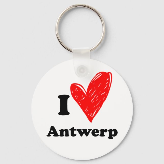 I love Antwerp Key Ring (Front)
