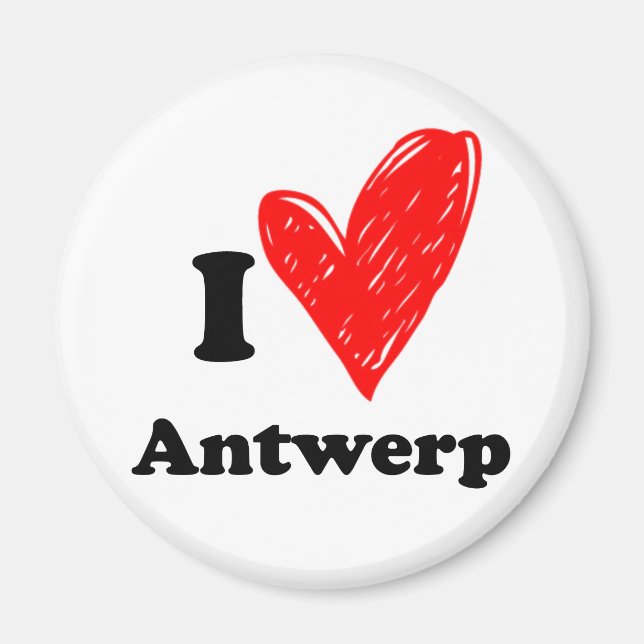 I love Antwerp Magnet (Front)
