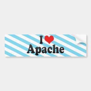 I Love Apache Bumper Sticker