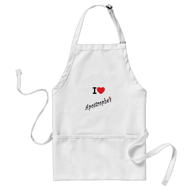 I love Apostrophe's Standard Apron (Front)