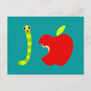 I Love Apple Postcard