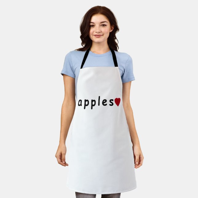 I love apples apron (Worn)