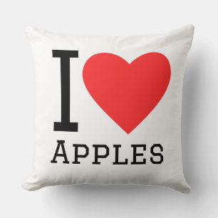 I love apples cushion
