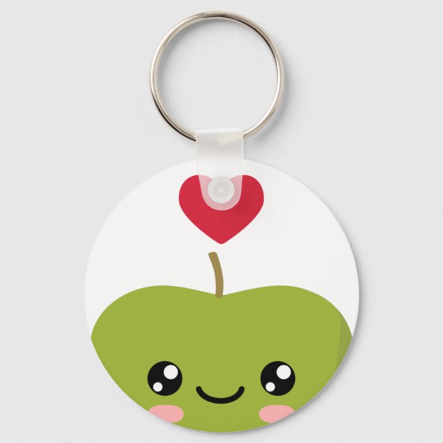 I love Apples Keychain (Front)