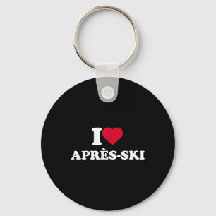 I Love Après-ski I Heart Après-ski Lover Skiing Sn Key Ring