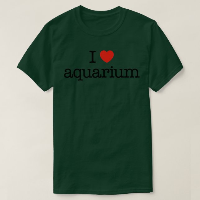 I love aquarium 2 T-Shirt (Design Front)