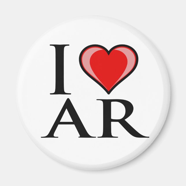 I Love AR - Arkansas Magnet (Front)