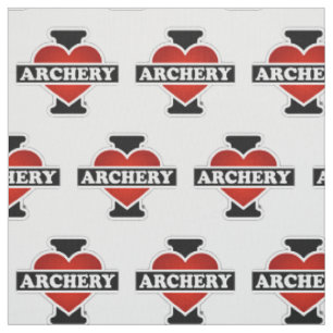 I Love Archery Fabric