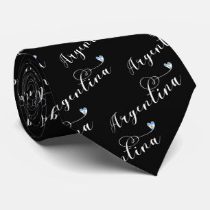 I Love Argentina, Argentine Flag Heart Tie