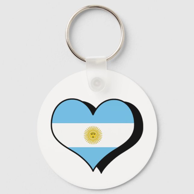 I Love Argentina Keychain (Front)