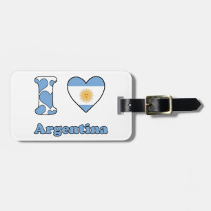 I love Argentina Luggage Tag