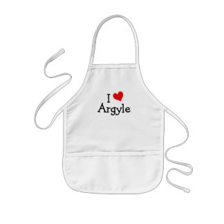 I Love Argyle Kids Apron