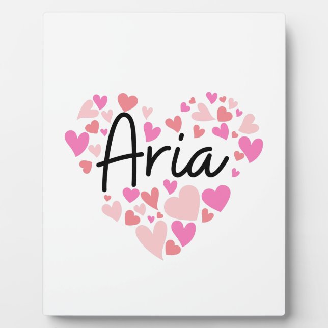 I love Aria Plaque (Front)