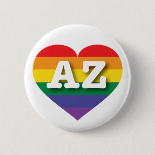 I love Arizona - Gay Pride 6 Cm Round Badge
