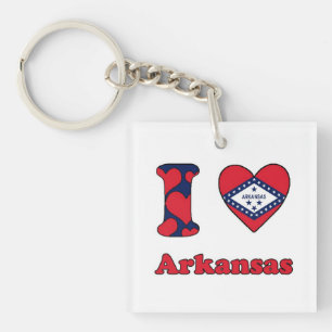 I love Arkansas Key Ring