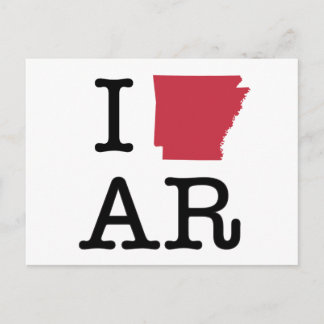 I Love Arkansas Postcard