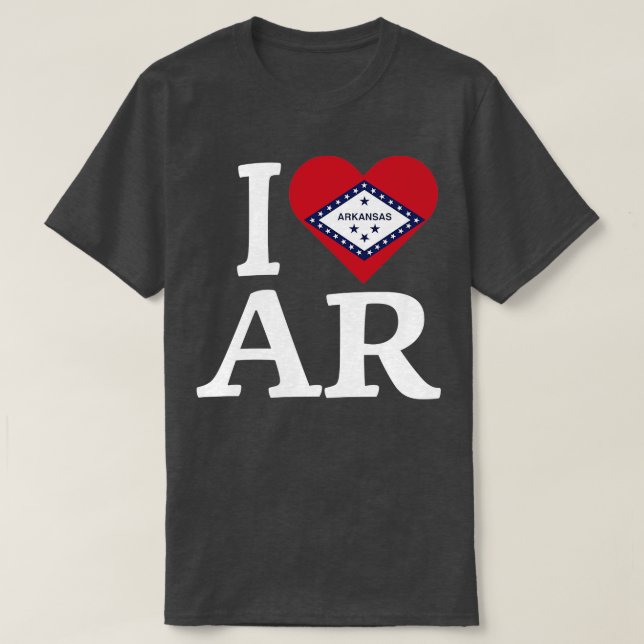 I love Arkansas TShirt 1 (Design Front)