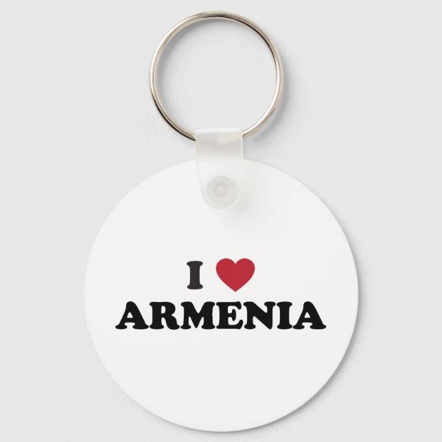 I Love Armenia Key Ring (Front)
