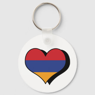 I Love Armenia Keychain