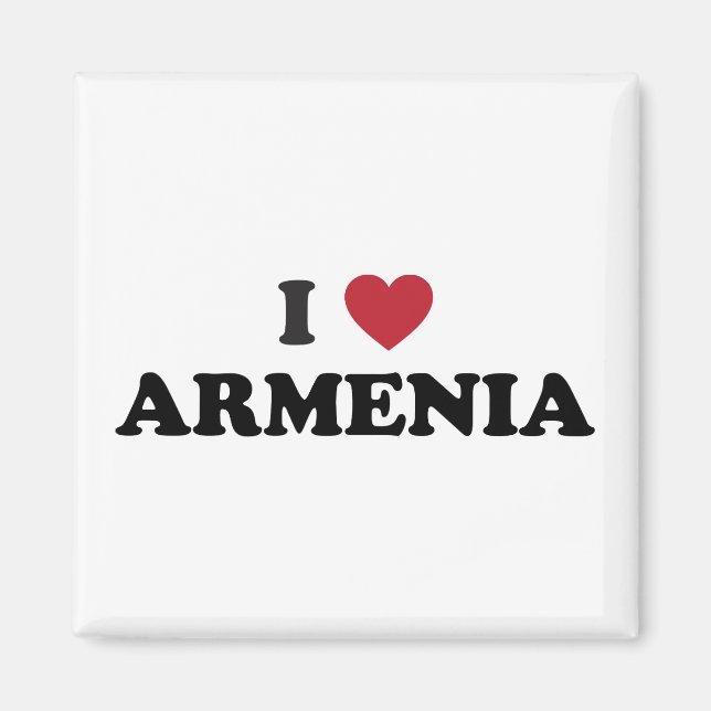 I Love Armenia Magnet (Front)