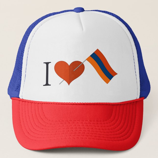 I Love Armenia Trucker Hat (Front)