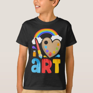 I Love Art Artist Painter Colourful Painting Gifts T-Shirt