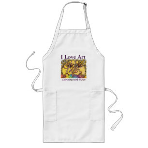 I Love Art Long Apron