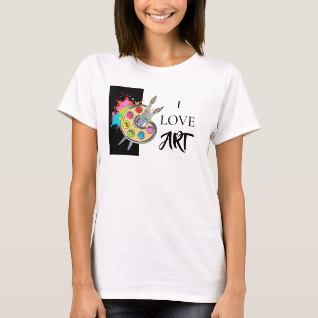 I Love Art | Painter's Palette T-Shirt (Front)