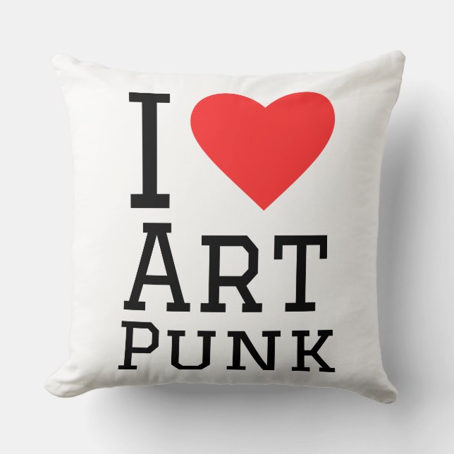I love art punk square sticker cushion (Front)