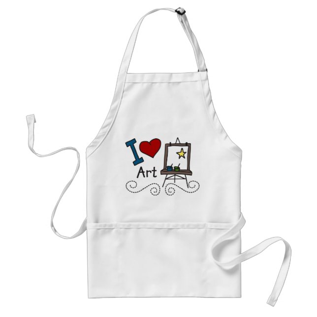 I Love Art Standard Apron (Front)