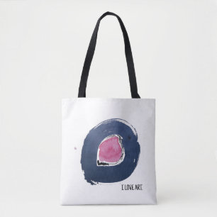 I Love Art.  Tote Bag