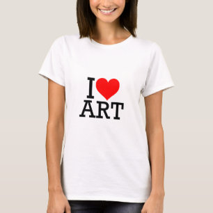 I Love Art Women's Basic T-Shirt