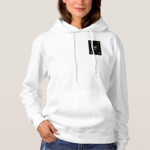 I Love Art Women's White Zip Hoodie