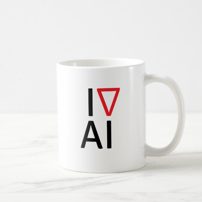 I love artificial intelligence coffee mug (Right)