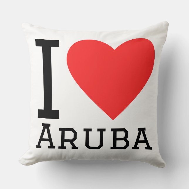 I love Aruba  Cushion (Front)