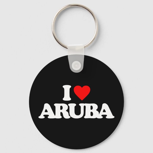 I LOVE ARUBA KEY RING (Front)