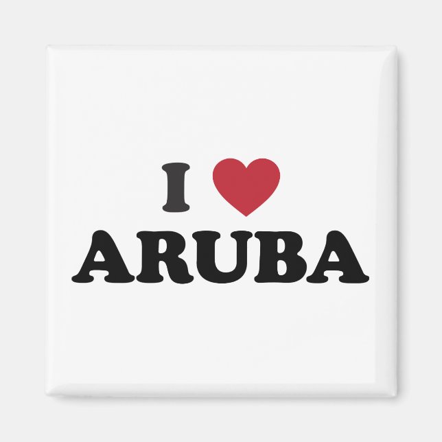I Love Aruba Magnet (Front)