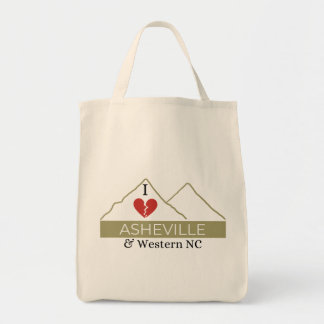 I Love Asheville & Western NC Tote Bag