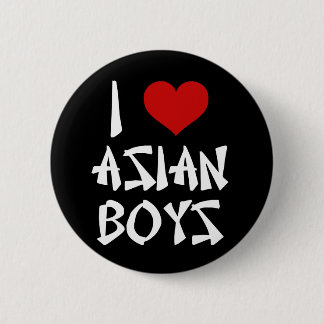 I Love Asian Boys 6 Cm Round Badge