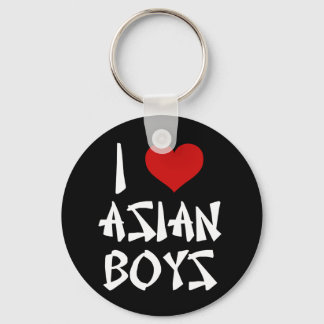 I Love Asian Boys Key Ring
