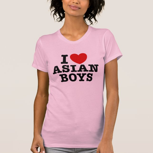 I Love Asian Boys T-Shirt (Front)