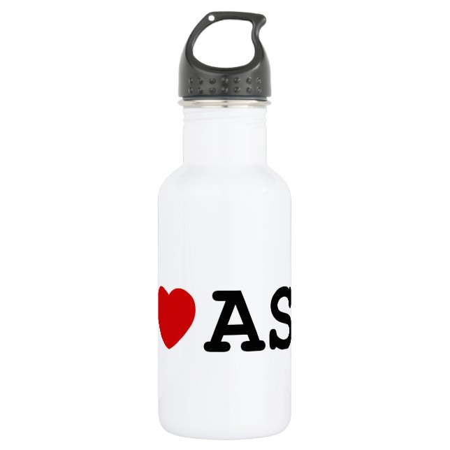 I Love ASL 532 Ml Water Bottle (Front)
