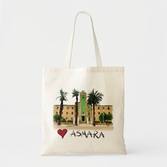 I love Asmara Tote Bag (Front)