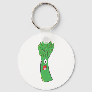I Love Asparagus Key Ring