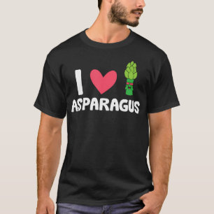 I Love Asparagus Vegetable Funny T-Shirt