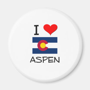 I Love ASPEN Colorado Magnet